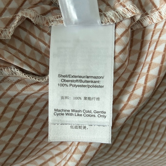 DKNY Tan and Brown Striped Maxi Dress - Picture 6 of 6